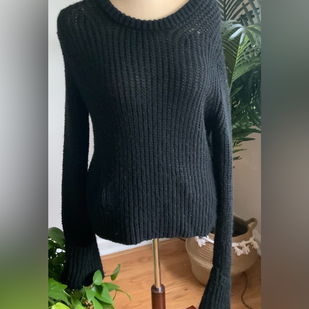 ZARA WOOL BLEND XLONG SLEEVE SWEATER LARGE